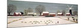 Winter Scene in Lincolnshire-Vincent Haddelsey-Mounted Premium Giclee Print