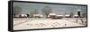 Winter Scene in Lincolnshire-Vincent Haddelsey-Framed Stretched Canvas