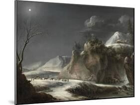 Winter Scene in the Italian Alps, C.1735-1765-Francesco Foschi-Mounted Giclee Print