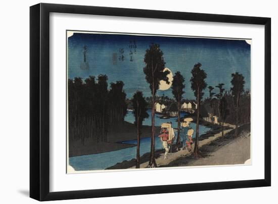 Winter Scene, Mamamastu, C. 1833-Utagawa Hiroshige-Framed Giclee Print