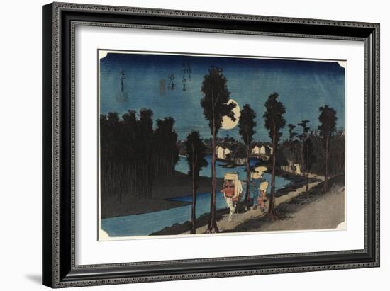 Winter Scene, Mamamastu, C. 1833-Utagawa Hiroshige-Framed Giclee Print