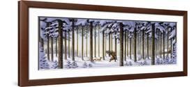 Winter Scene Man with Tree-Dan Craig-Framed Premium Giclee Print