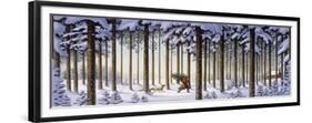 Winter Scene Man with Tree-Dan Craig-Framed Premium Giclee Print