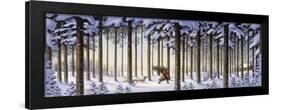 Winter Scene Man with Tree-Dan Craig-Framed Giclee Print