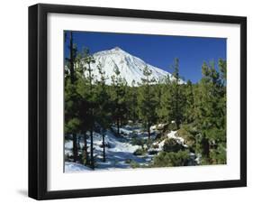 Winter Scene, Mount Teide, Tenerife, Canary Islands, Spain, Europe-Jean Brooks-Framed Photographic Print