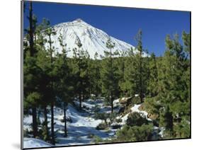 Winter Scene, Mount Teide, Tenerife, Canary Islands, Spain, Europe-Jean Brooks-Mounted Photographic Print