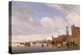 Winter Scene Near Utrecht, 1658-Salomon van Ruisdael-Stretched Canvas