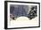 Winter Scene - Old Bridge in Winter Snowy Park-Gorilla-Framed Photographic Print