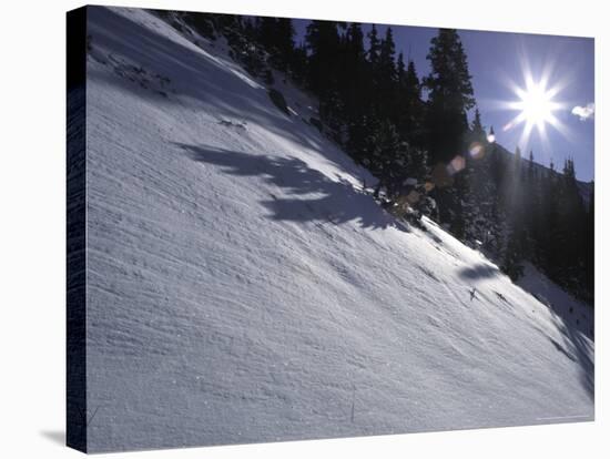 Winter Scene on Arapahoe Peak, Colorado-Michael Brown-Stretched Canvas