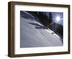 Winter Scene on Arapahoe Peak, Colorado-Michael Brown-Framed Photographic Print