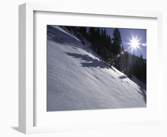 Winter Scene on Arapahoe Peak, Colorado-Michael Brown-Framed Photographic Print