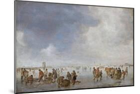 Winter Scene on the Ice-Jan Van Goyen-Mounted Giclee Print