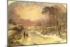 Winter Scene on the Thames, 1846-Charles Branwhite-Mounted Giclee Print