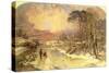 Winter Scene on the Thames, 1846-Charles Branwhite-Stretched Canvas
