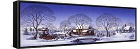 Winter Scene Sleigh-Dan Craig-Framed Stretched Canvas