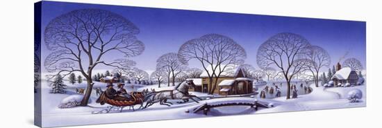 Winter Scene Sleigh-Dan Craig-Stretched Canvas