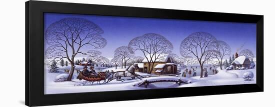 Winter Scene Sleigh-Dan Craig-Framed Giclee Print