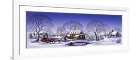 Winter Scene Sleigh-Dan Craig-Framed Premium Giclee Print