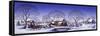 Winter Scene Sleigh-Dan Craig-Framed Stretched Canvas