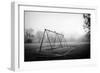 Winter Scene with Childrens Swings-Sharon Wish-Framed Photographic Print