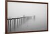 Winter Scene with Derelict Jetty-Sharon Wish-Framed Photographic Print