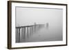 Winter Scene with Derelict Jetty-Sharon Wish-Framed Photographic Print