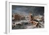 Winter Scene with Ice Skaters and Birds-Pieter Brueghel the Younger-Framed Giclee Print