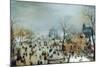 Winter Scene with Ice Skaters, C1608-Hendrick Avercamp-Mounted Giclee Print