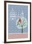 Winter Scene with Robin-Effie Zafiropoulou-Framed Giclee Print