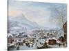 Winter Scene with Skaters-Jan Griffier-Stretched Canvas