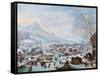 Winter Scene with Skaters-Jan Griffier-Framed Stretched Canvas