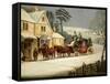 Winter Scene with the Royal Mail Halted at an Inn-Samuel Henry Alken-Framed Stretched Canvas