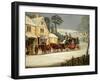 Winter Scene with the Royal Mail Halted at an Inn-Samuel Henry Alken-Framed Giclee Print