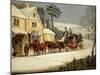 Winter Scene with the Royal Mail Halted at an Inn-Samuel Henry Alken-Mounted Giclee Print