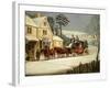 Winter Scene with the Royal Mail Halted at an Inn-Samuel Henry Alken-Framed Giclee Print