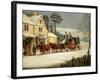 Winter Scene with the Royal Mail Halted at an Inn-Samuel Henry Alken-Framed Giclee Print