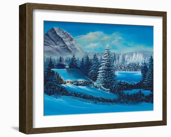 Winter Scene-Bonnie B. Cook-Framed Giclee Print