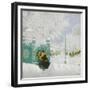 Winter Scene-Boris Michaylovich Kustodiev-Framed Giclee Print