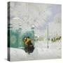 Winter Scene-Boris Michaylovich Kustodiev-Stretched Canvas