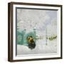 Winter Scene-Boris Michaylovich Kustodiev-Framed Giclee Print