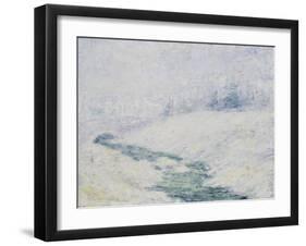 Winter Scene-John Henry Twachtman-Framed Giclee Print