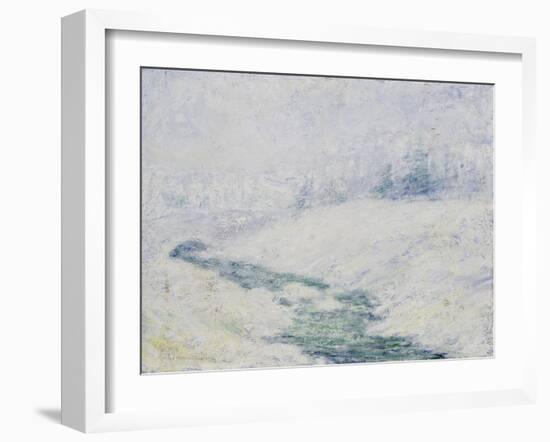 Winter Scene-John Henry Twachtman-Framed Giclee Print