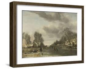 Winter Scene-Jan Van De Cappelle-Framed Art Print