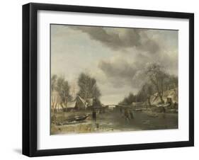 Winter Scene-Jan Van De Cappelle-Framed Art Print