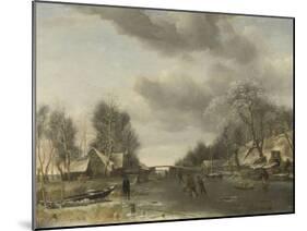 Winter Scene-Jan Van De Cappelle-Mounted Art Print