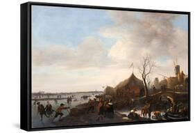 Winter Scene-Jan Havicksz Steen-Framed Stretched Canvas