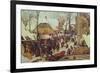 Winter Scene-Pieter Bruegel the Elder-Framed Giclee Print