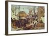 Winter Scene-Pieter Bruegel the Elder-Framed Giclee Print