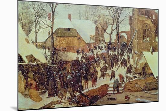 Winter Scene-Pieter Bruegel the Elder-Mounted Giclee Print