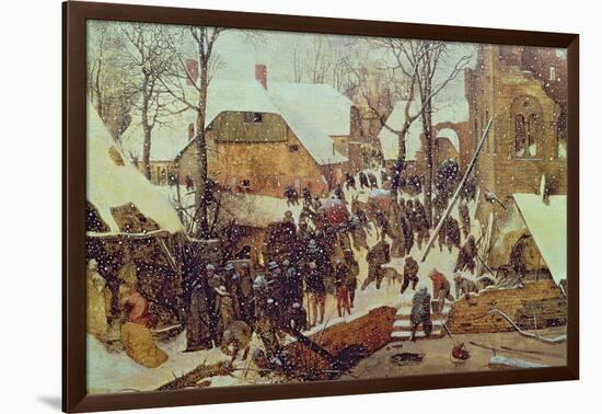 Winter Scene-Pieter Bruegel the Elder-Framed Giclee Print